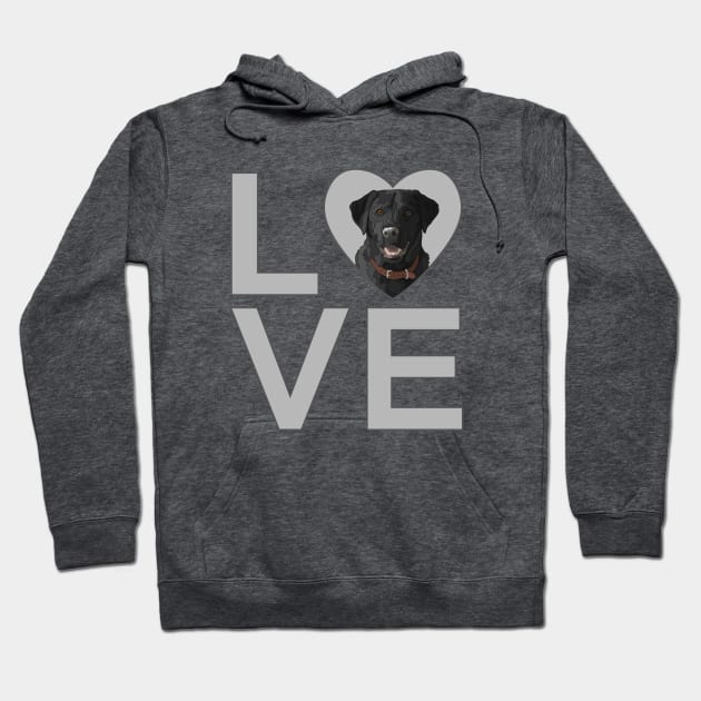 I Love Black Labrador Retrievers Hoodie by csforest